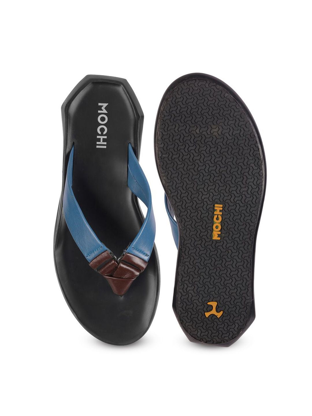 Mochi Men Leather Slip-On Comfort Sandals