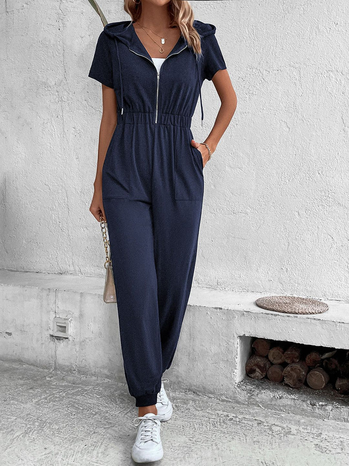 DressBerry Hooded Basic Jumpsuit