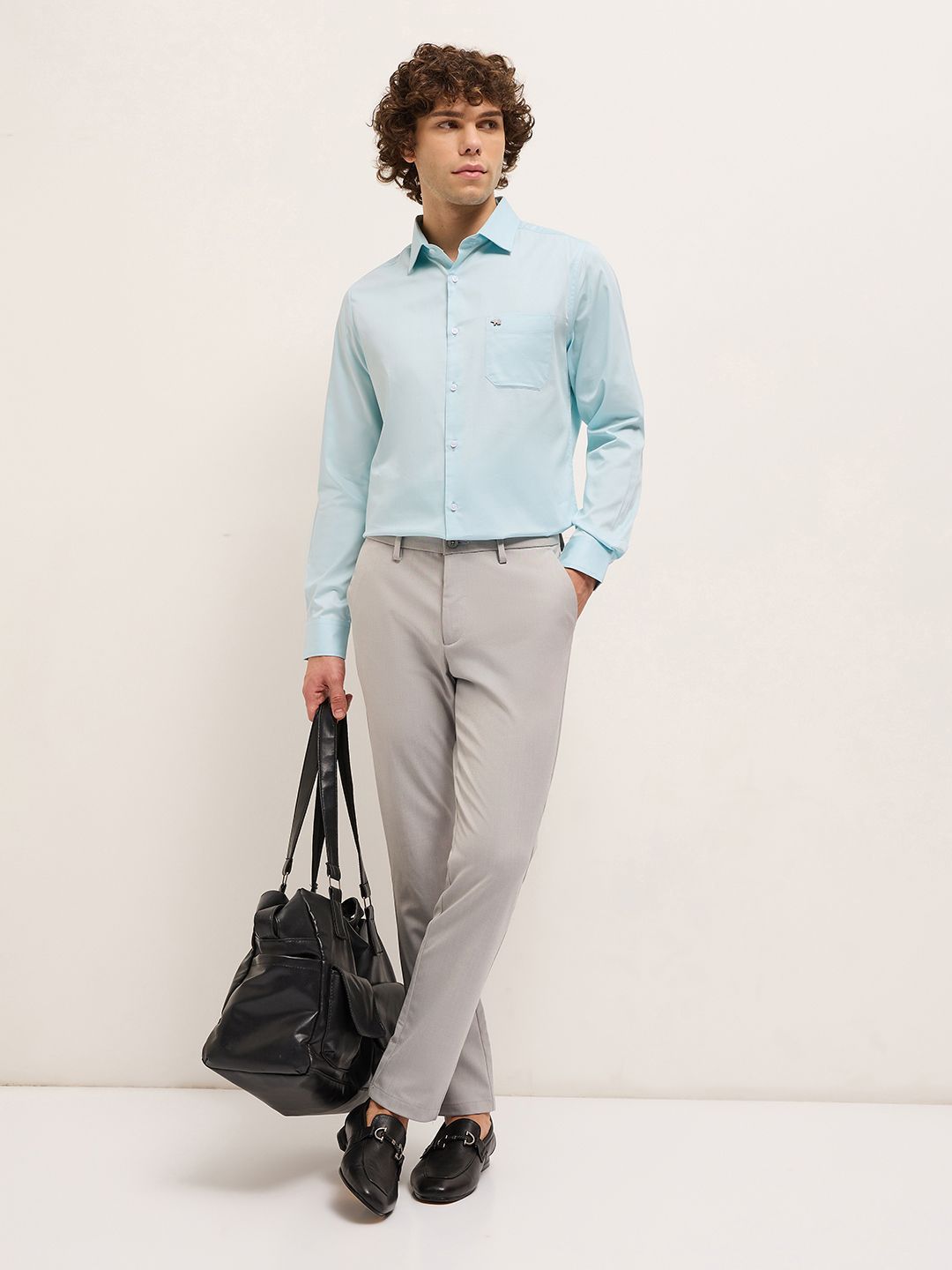 THE BEAR HOUSE Men Tailored Fit Opaque Formal Shirt