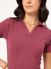 DressBerry Urban Elegance Paneled T-shirt-Style Dress