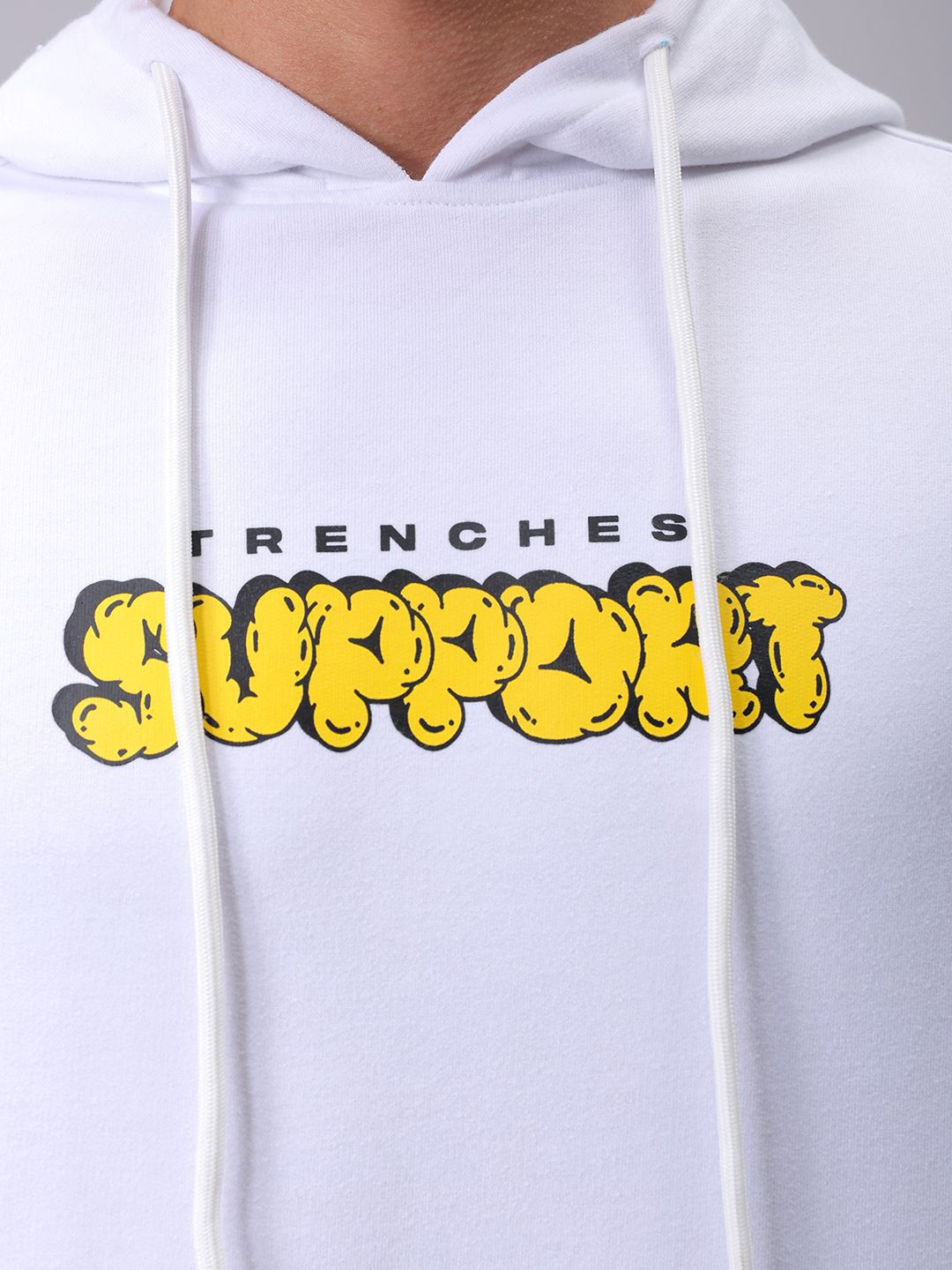 The Indian Garage Co Men Cotton Printed Hooded Sweatshirt