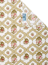 KLOTTHE Kuning & Hijau Bercetak 300 TC Cadar Single Dengan Sarung Bantal- 2.25 m x 1.5 m