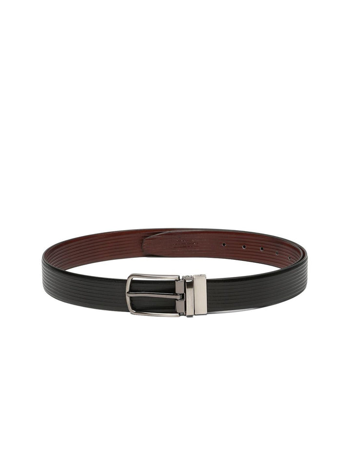 Teakwood Leathers Men Textured Leather Formal Belt