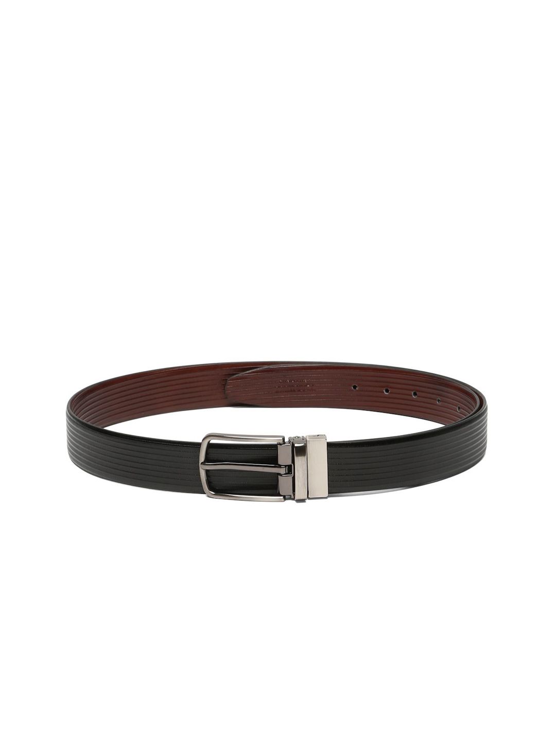 Teakwood Leathers Men Textured Leather Formal Belt