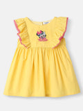 Nauti Nati Embroidered Badge Ruffled Fit & Flare Dress