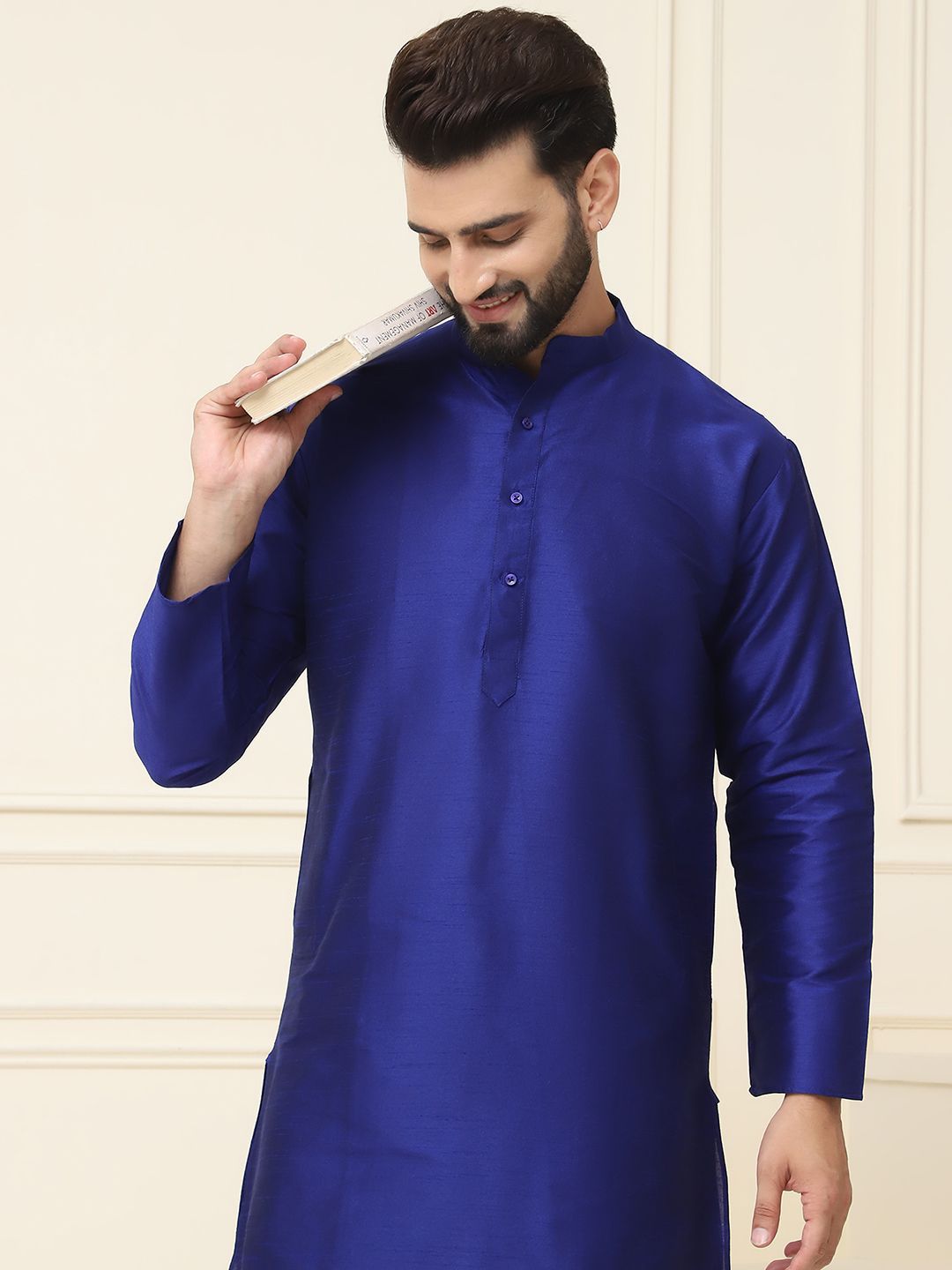 SOJANYA Mandarin Collar Kurta with Churidar
