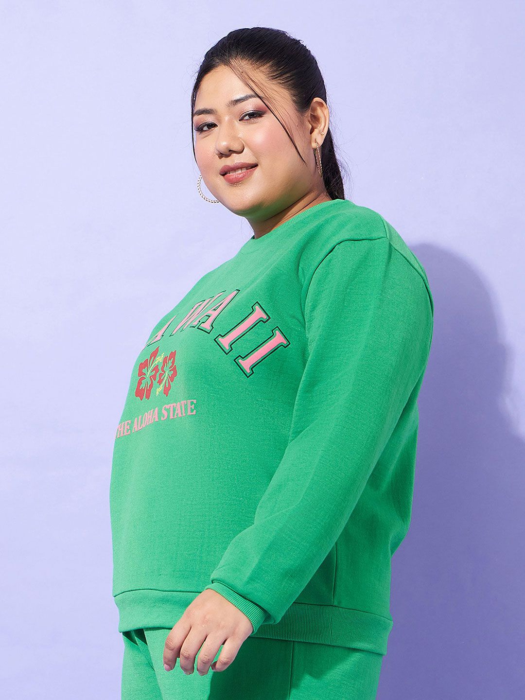 SASSAFRAS Curve Women Printed Sweatshirt