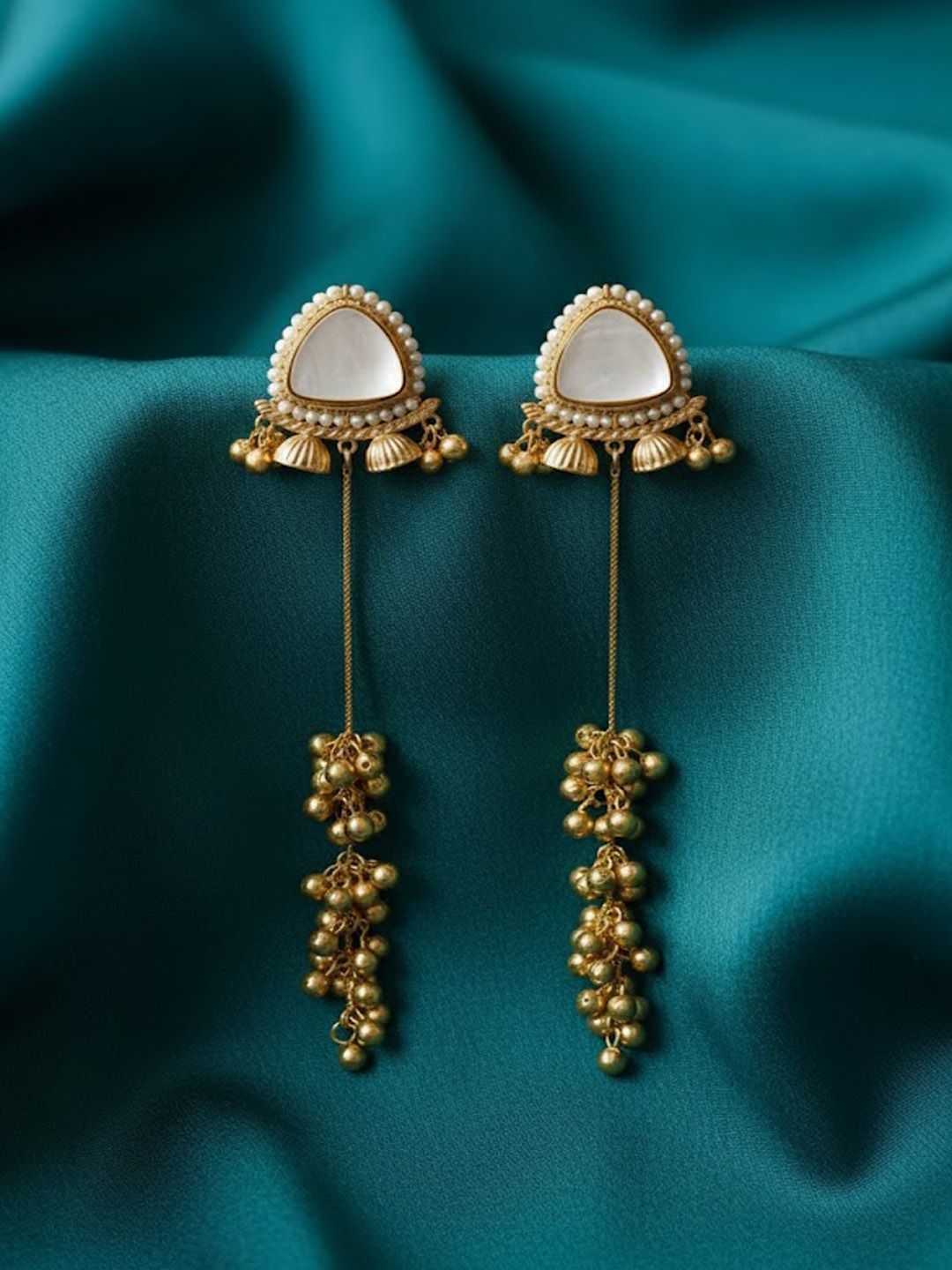 PANASH Triangular Drop Earrings