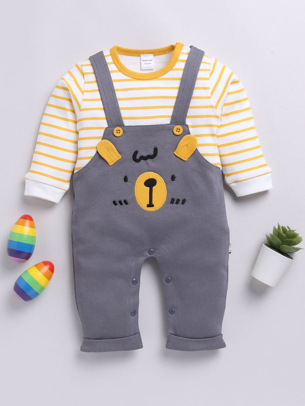 Moms Love Infant Boys Striped Pure Cotton Party Romper