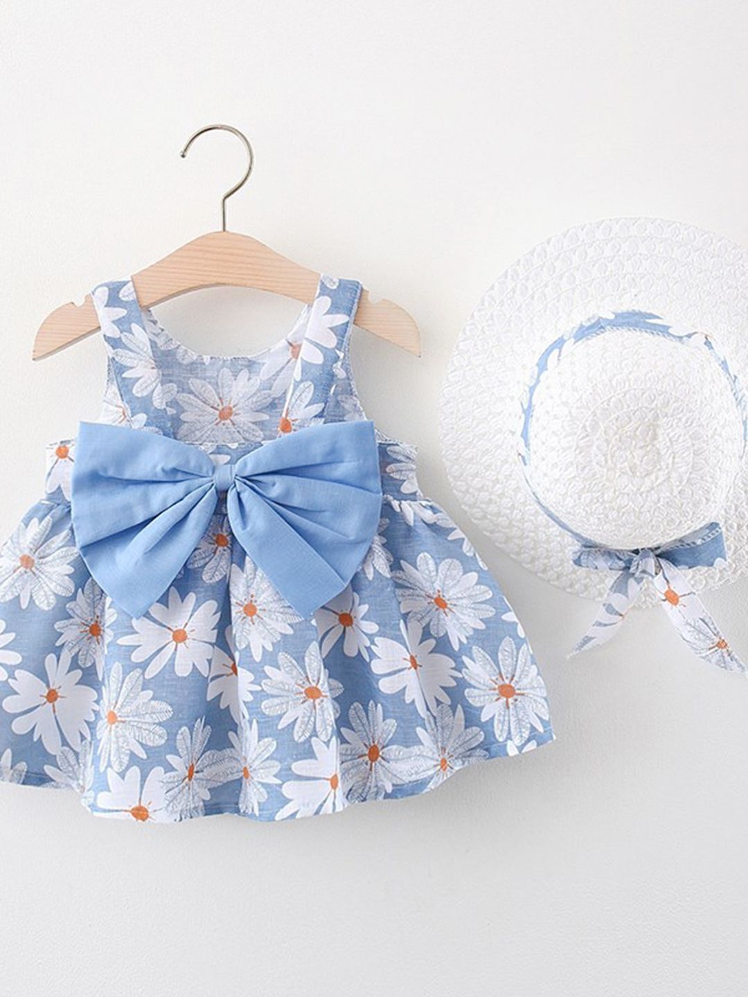 YK Floral Print Fit & Flare Dress