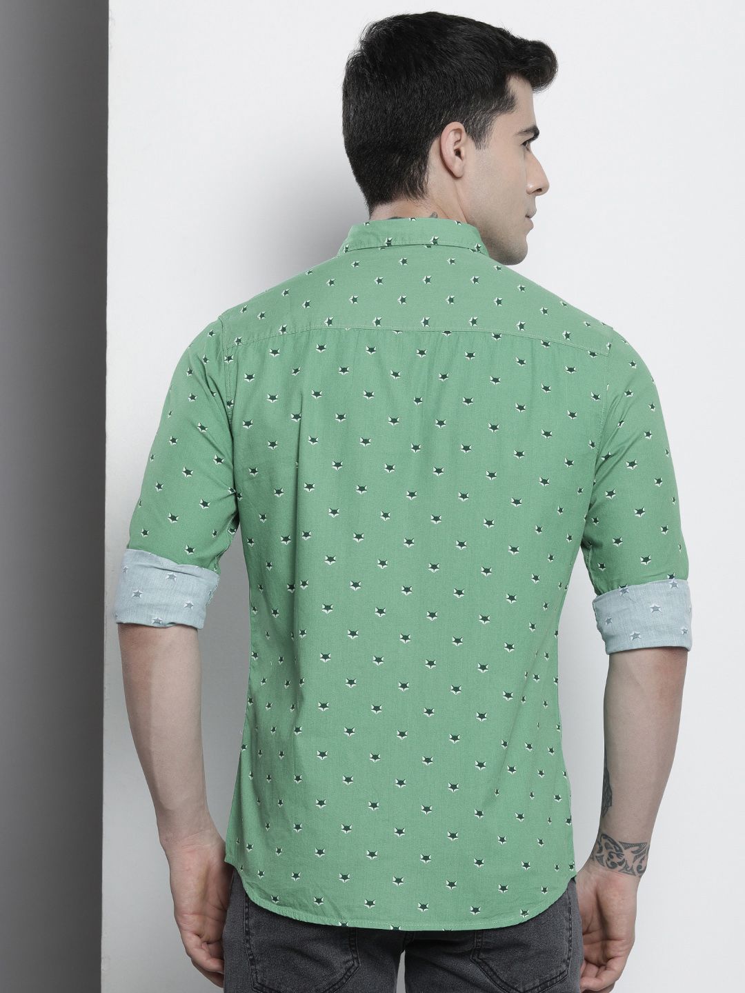 The Indian Garage Co Men Printed Cotton Casual Shirt
