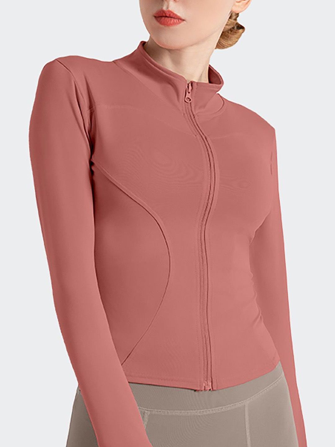 HRX by Hrithik Roshan Mock Collar Long Sleeves Sporty Jacket