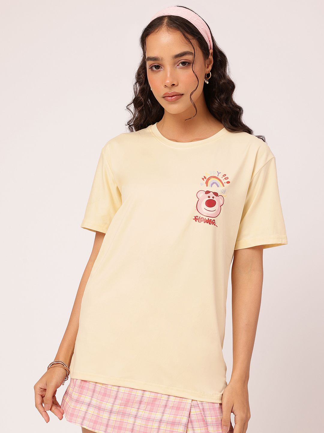 DressBerry Bear-y Cute Drop-It Sleeves Graphic Tee