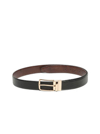 Teakwood Leathers Men Textured Leather Reversible Formal Belt