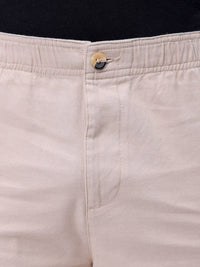 The Indian Garage Co Men Relaxed Fit Utility Pure Cotton Cargo Shorts