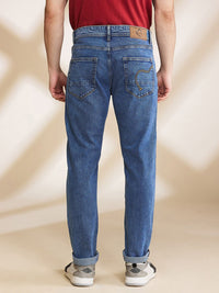 Being Human Men Slim Fit Mid-Rise Light Fade Stretchable Jeans