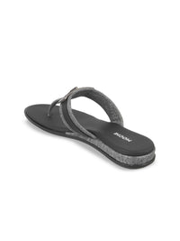 Mochi Women Buckle Design T-Strap Flats