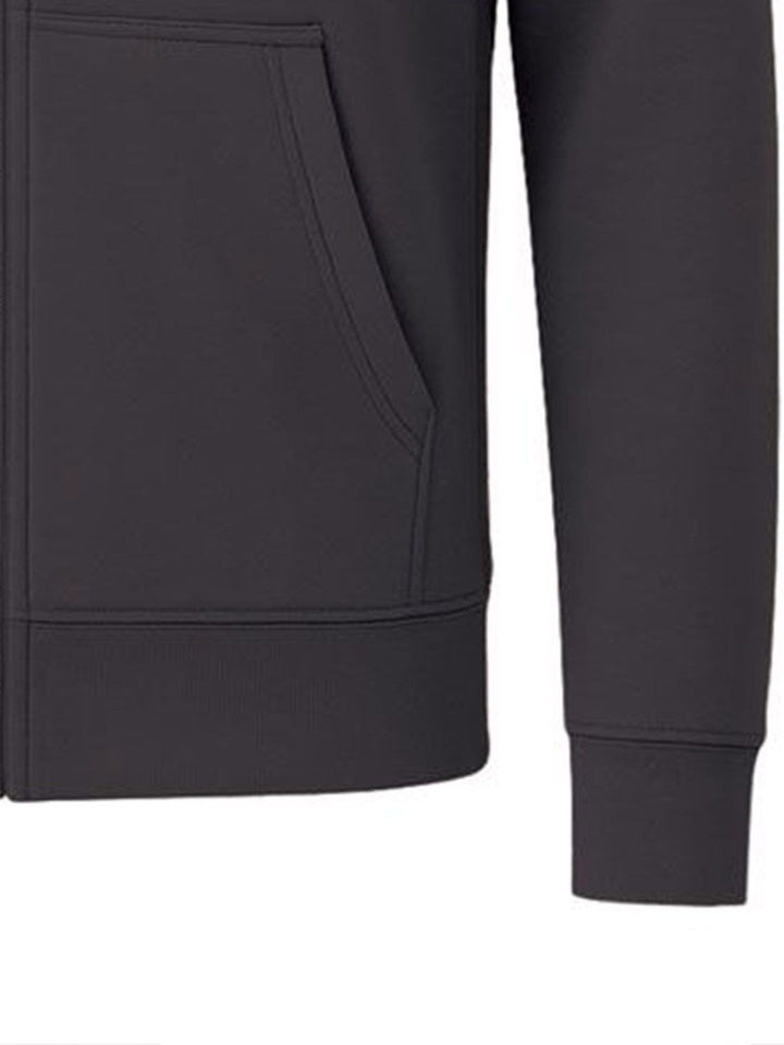 ADRO Men Printed Hooded Zip-Up Sweatshirt