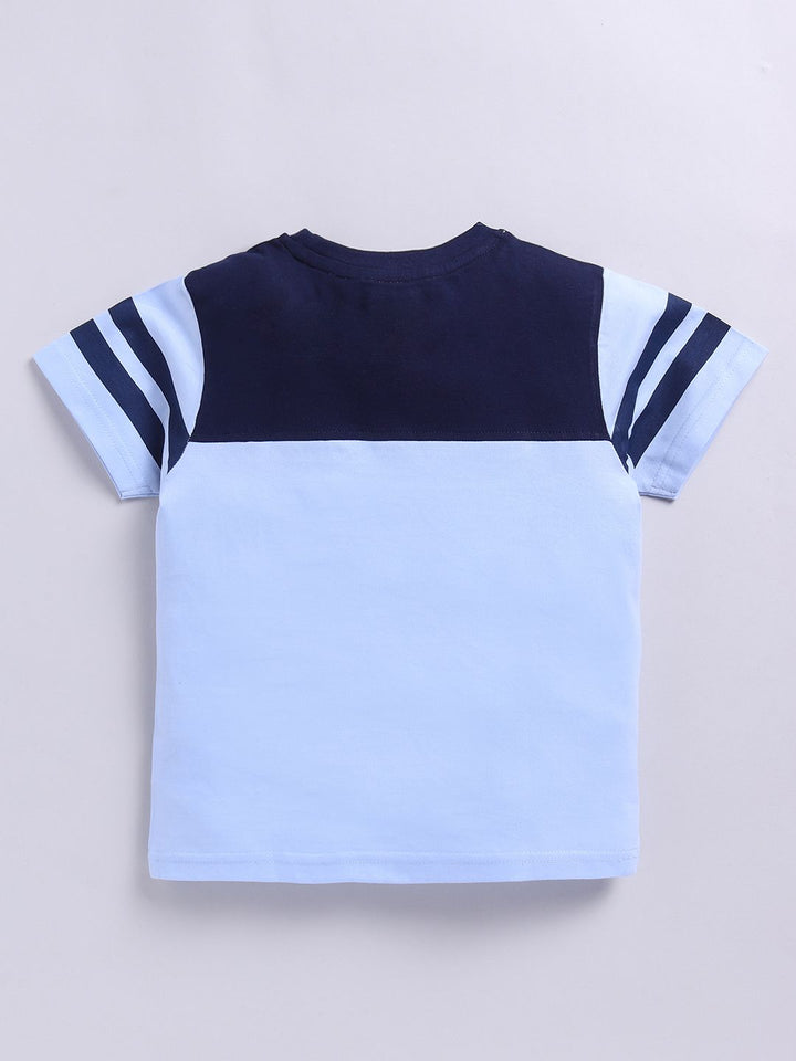 Happy Faces Kids Boys Typography Printed Pure Cotton T-Shirt