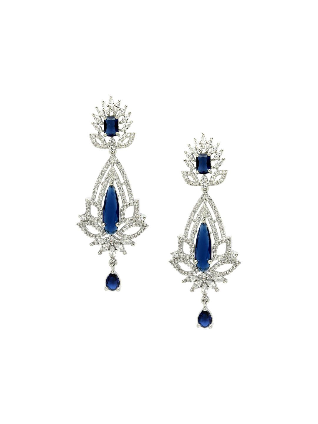 Karatcart perak bersalut iklan berlapis anting-anting drop kontemporari