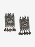Anting-anting Jatuh Kontemporari Anouk Bersalut Perak Cubic Zirconia Manik