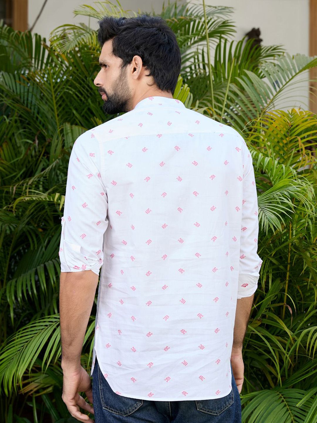 See Designs Men Quirky Printed Daily Cotton Straight Kurta