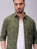 The Indian Garage Co Men Slim Fit Multi Stripes Opaque Striped Casual Shirt