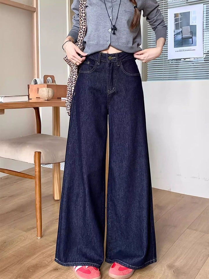 DressBerry Women Wide Leg High-Rise Jeans