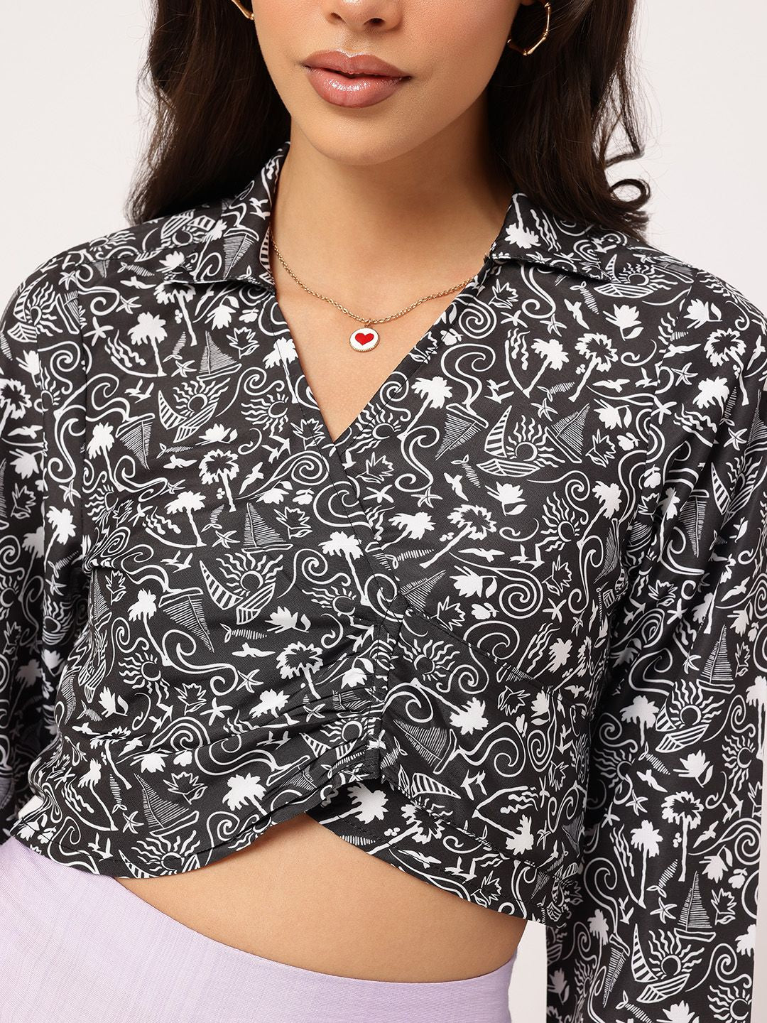 DressBerry Coastal Chic Wrap Crop Top