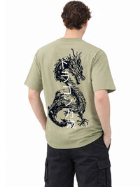 ADRO Men Printed Drop-Shoulder Sleeves T-shirt