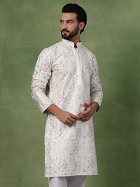 SOJANYA Men Embroidered Thread Work Kurta