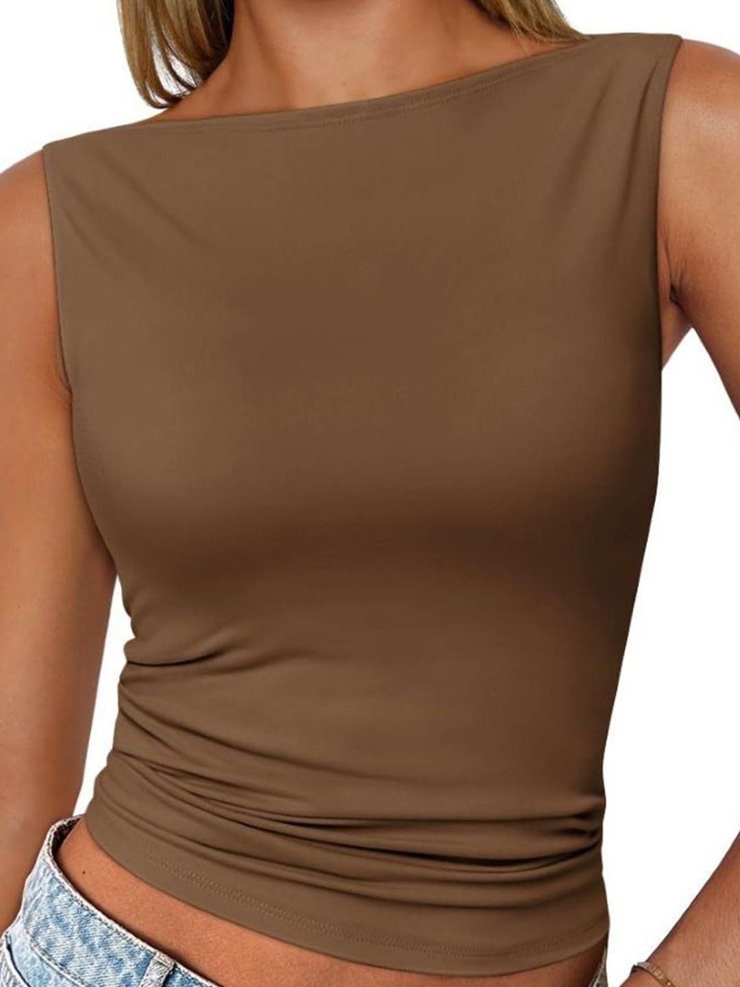 DressBerry Women Solid Crop Top