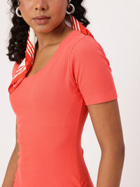 DressBerry Ruched Ribbed Bodycon Dress