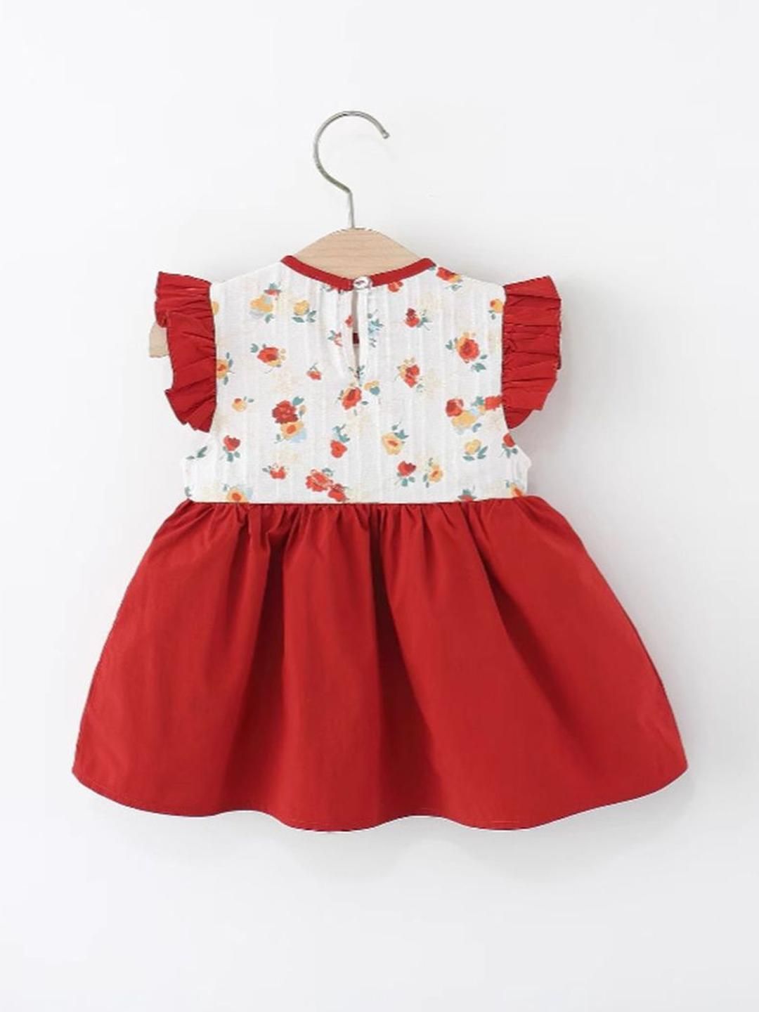 YK Floral Fit & Flare Dress