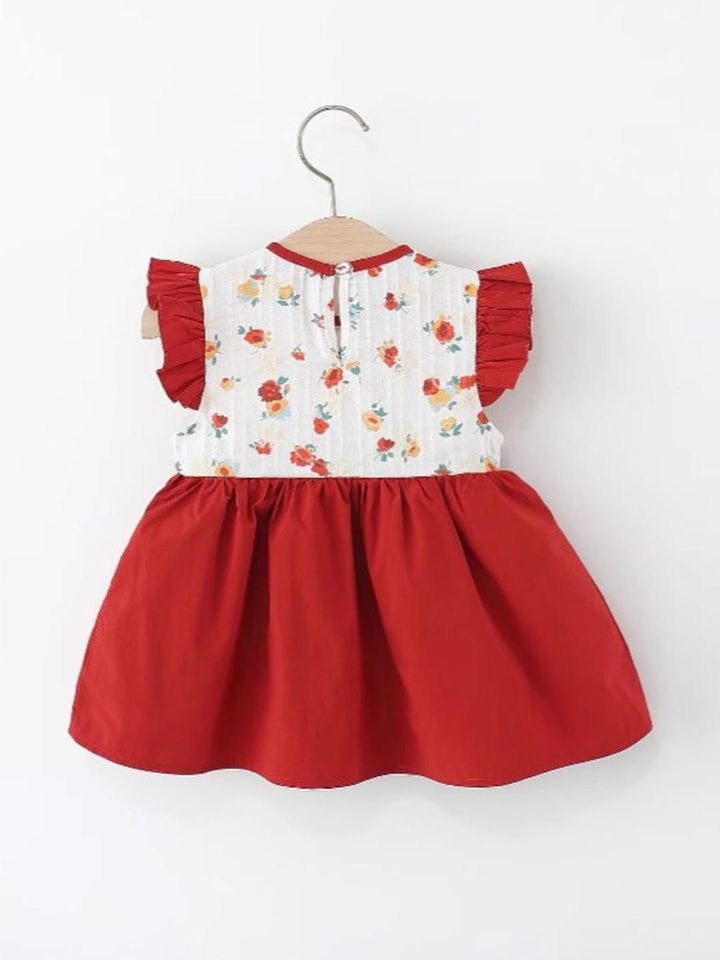 YK Floral Fit & Flare Dress