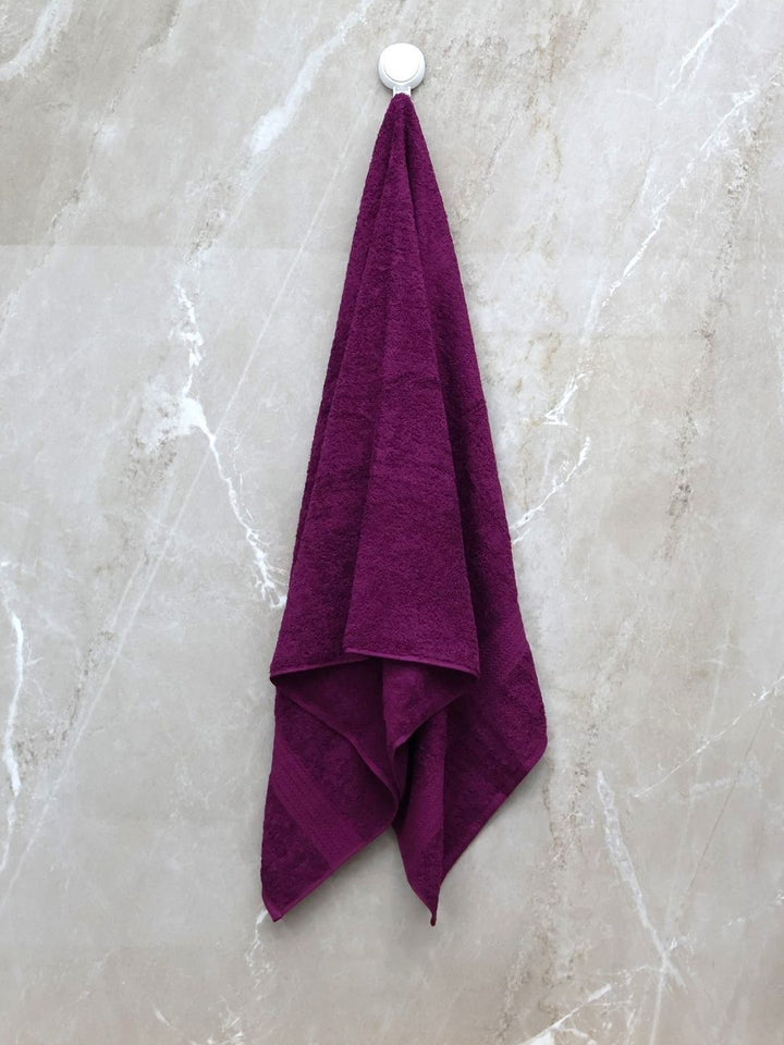 BOMBAY DYEING Purple 4 Piece Cotton 450 GSM Towel Set