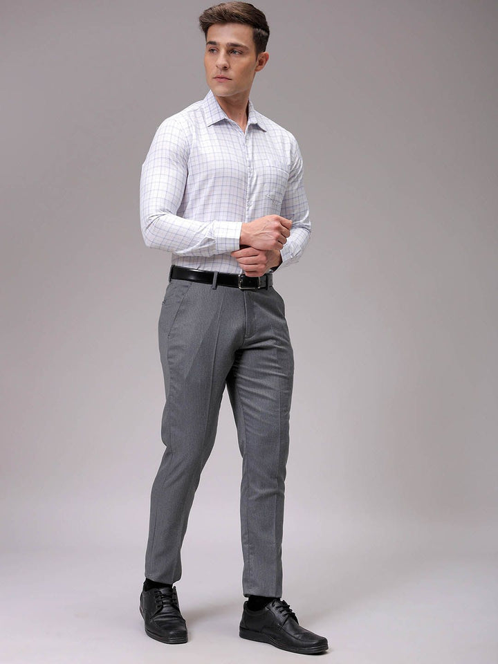 The Indian Garage Co. X Luxe Men Slim Fit Multi Stripes Opaque Striped Formal Shirt