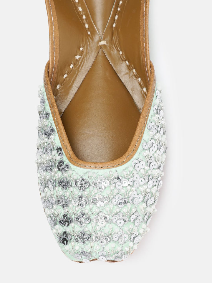 House of Pataudi Women Ethnic Embellished Mojaris