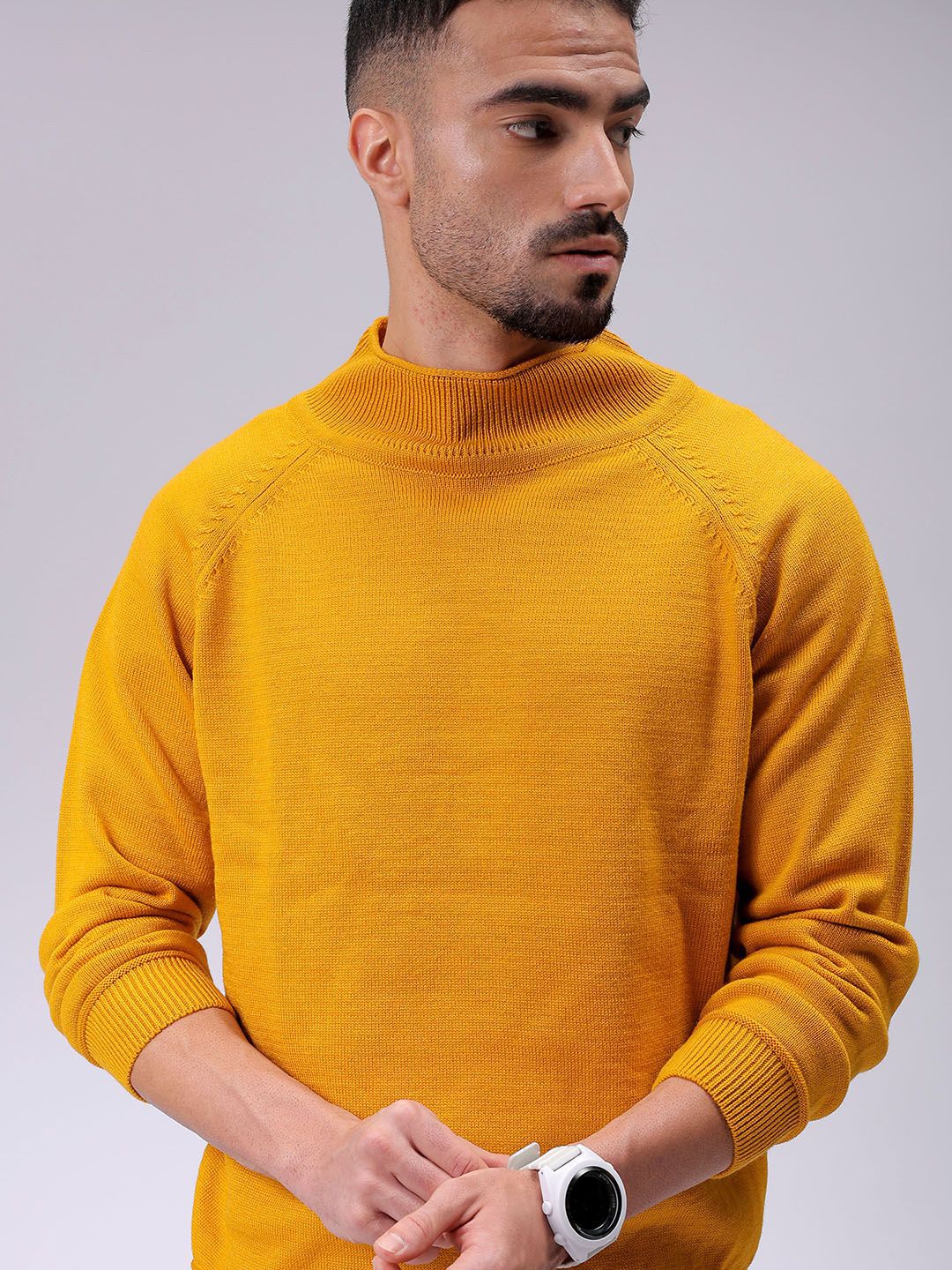 The Indian Garage Co Men Turtle Neck Pullover Sweater