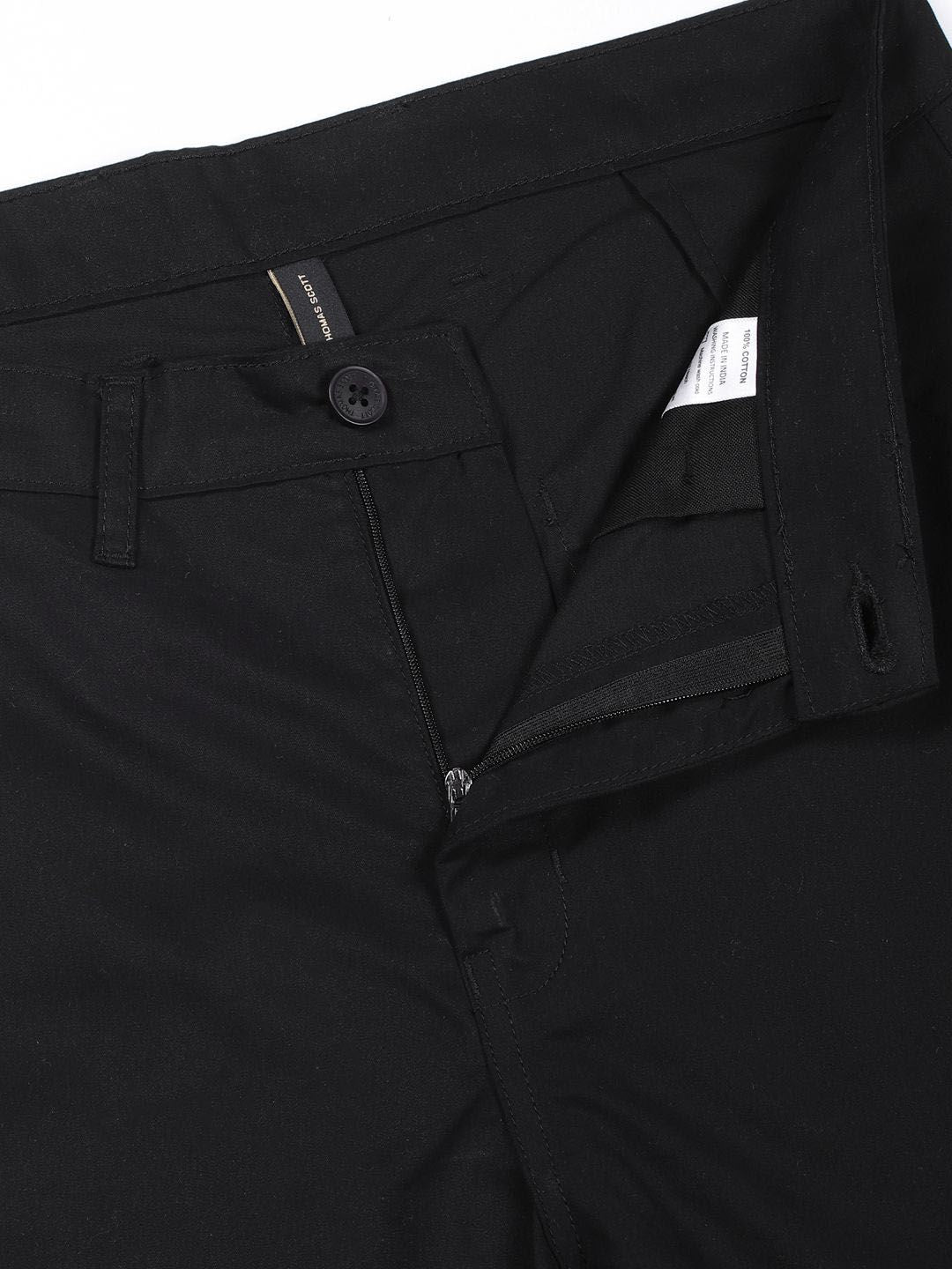 Thomas Scott Men Cotton Mid-Rise Original Cargos Trousers