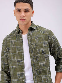 The Indian Garage Co Men Cutaway Collar Checked Cotton Slim Fit Casual Shirt