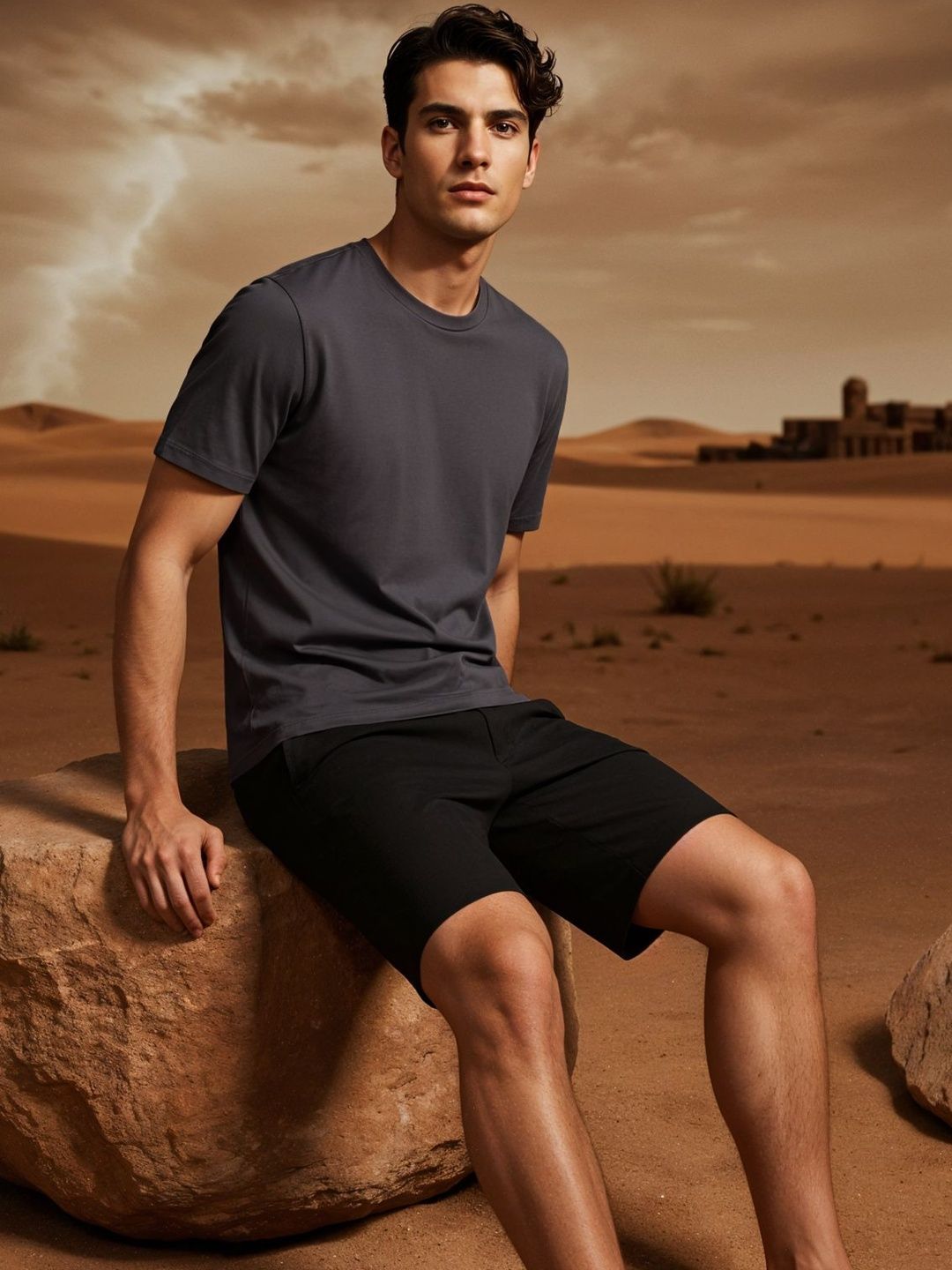 ADRO Short Sleeves Cotton Regular Fit T-shirt