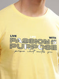 ADRO Men Typography Printed Round Neck Cotton T-shirt
