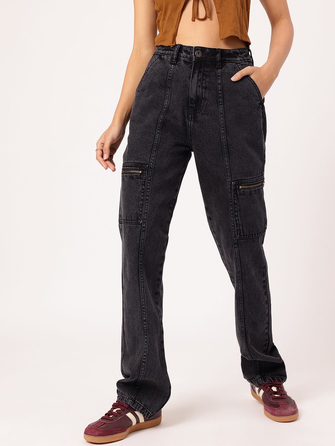 DressBerry Women Denim-Decked Diva Straight Fit Jeans