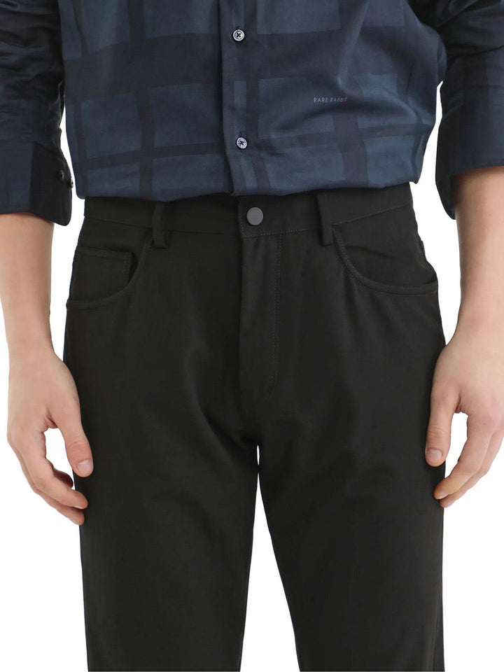 RARE RABBIT Men Comfort Low Distress Stretchable Jeans