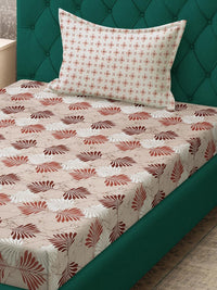 KLOTTHE Cadar Bujang Kapas Bunga Beige