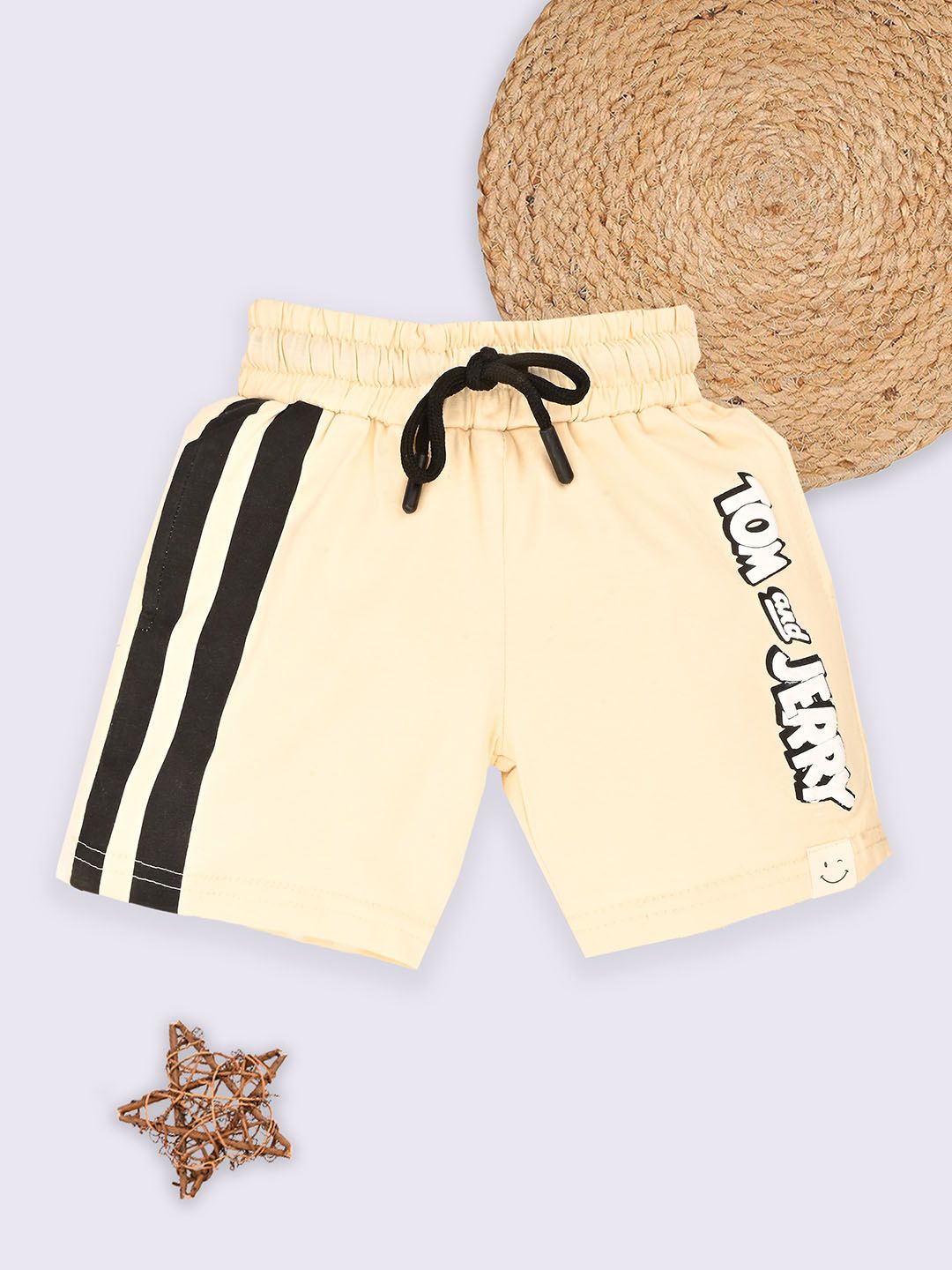Happy Faces Boys Tom & Jerry Printed Cotton Shorts