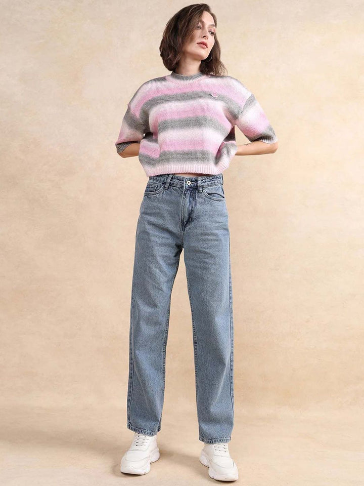 RAREISM Women Striped Pullover