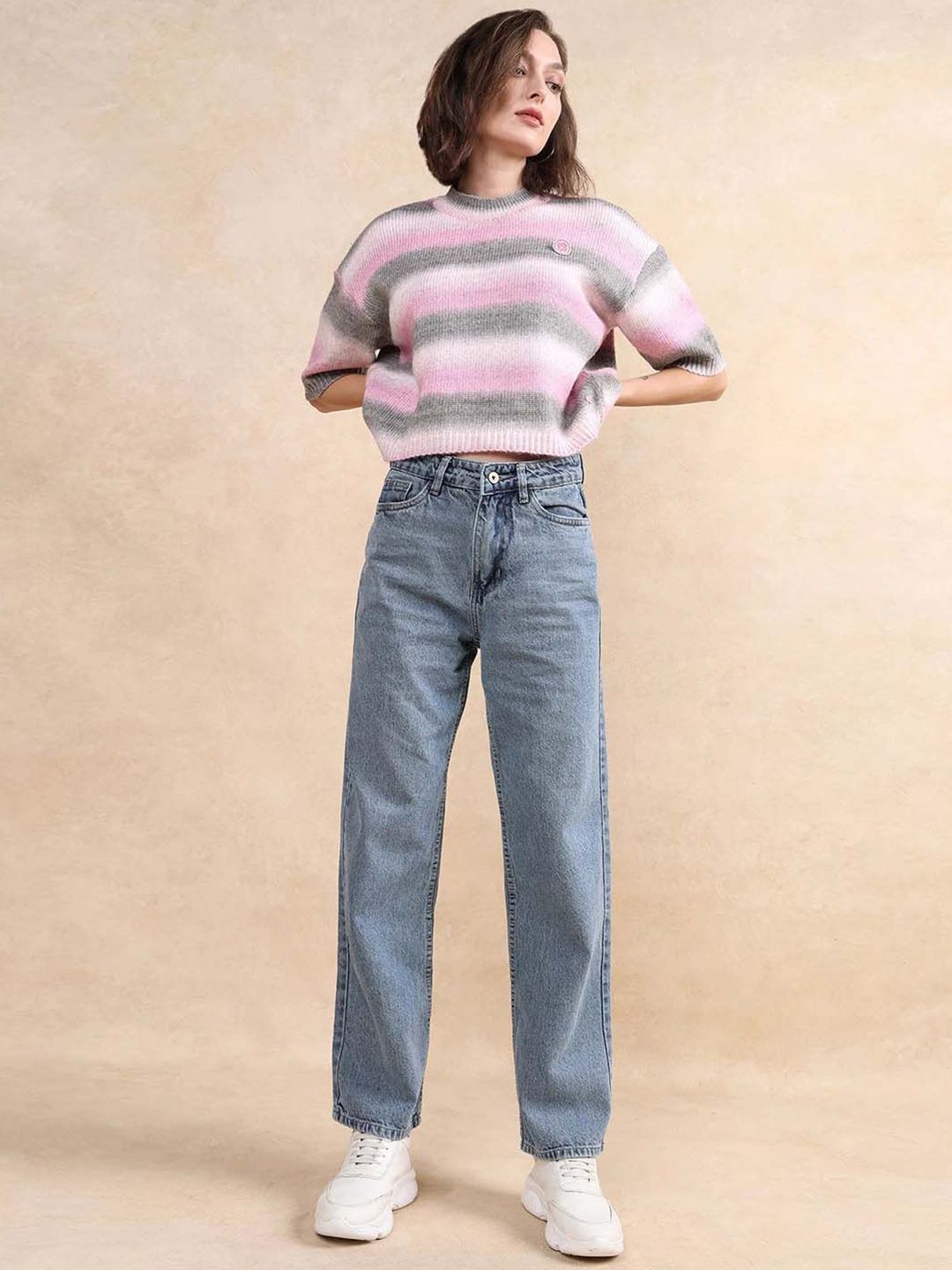 RAREISM Women Striped Pullover
