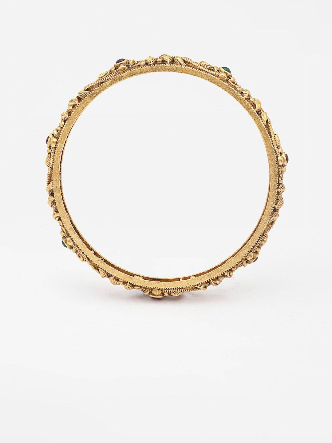 PANASH- Set Of 4 24 CT Gold-Plated Handcrafted Antique Bangles
